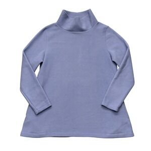 Dudley Stephens Cobble Hill Turtleneck Vello Fleece Pockets Periwinkle Blue XL